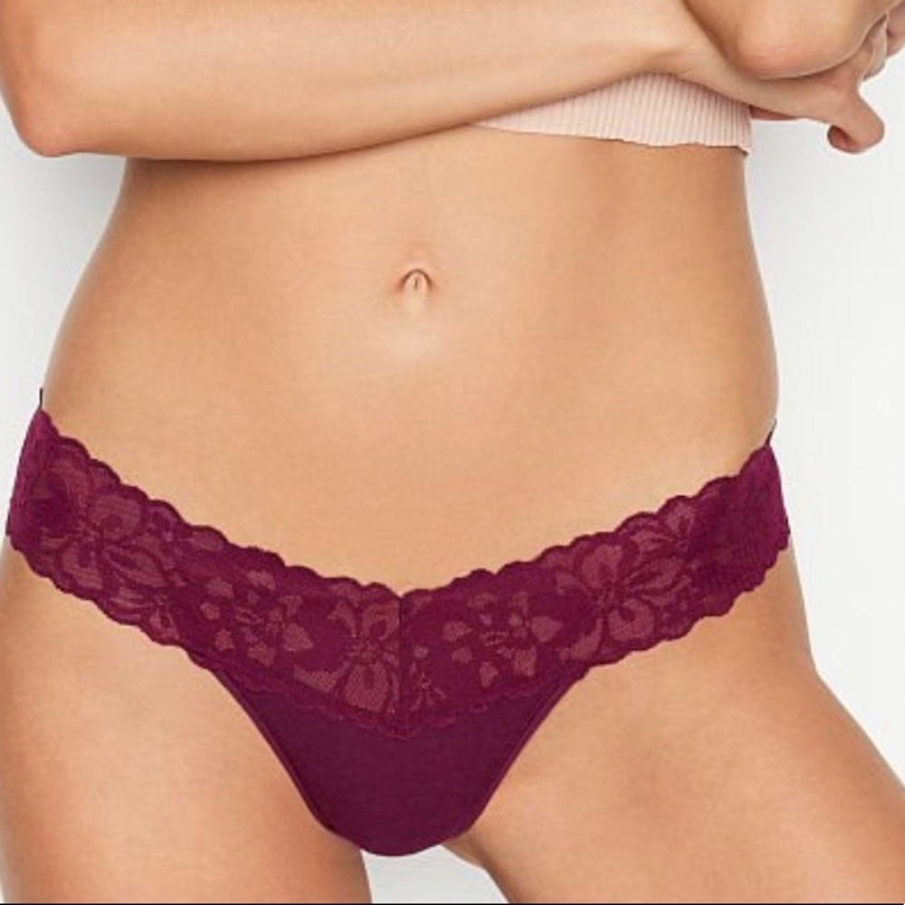 NWT Victoria’s Secret lace waist thong panty - Picture 4 of 6